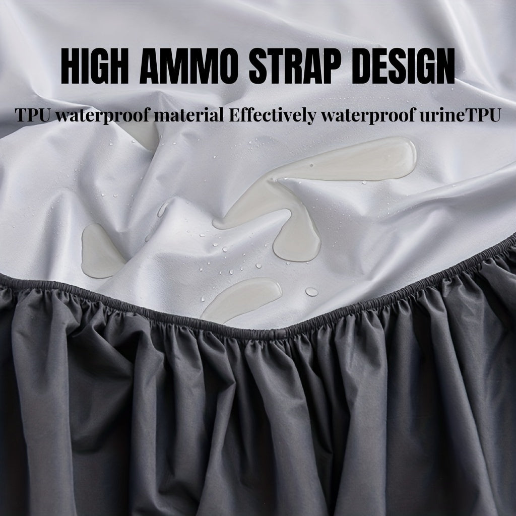 Breathable Waterproof Fitted Sheet for Bed, Deep Pocket, Comfortable Sleep