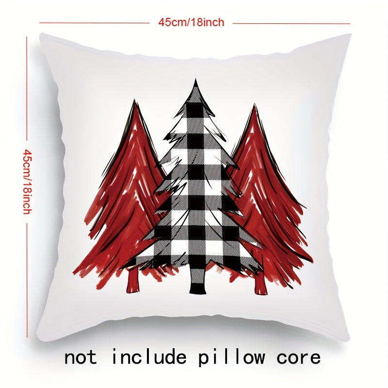 Набор из 4 наволочек с рождественским дизайном для домашнего декора в каждой комнате