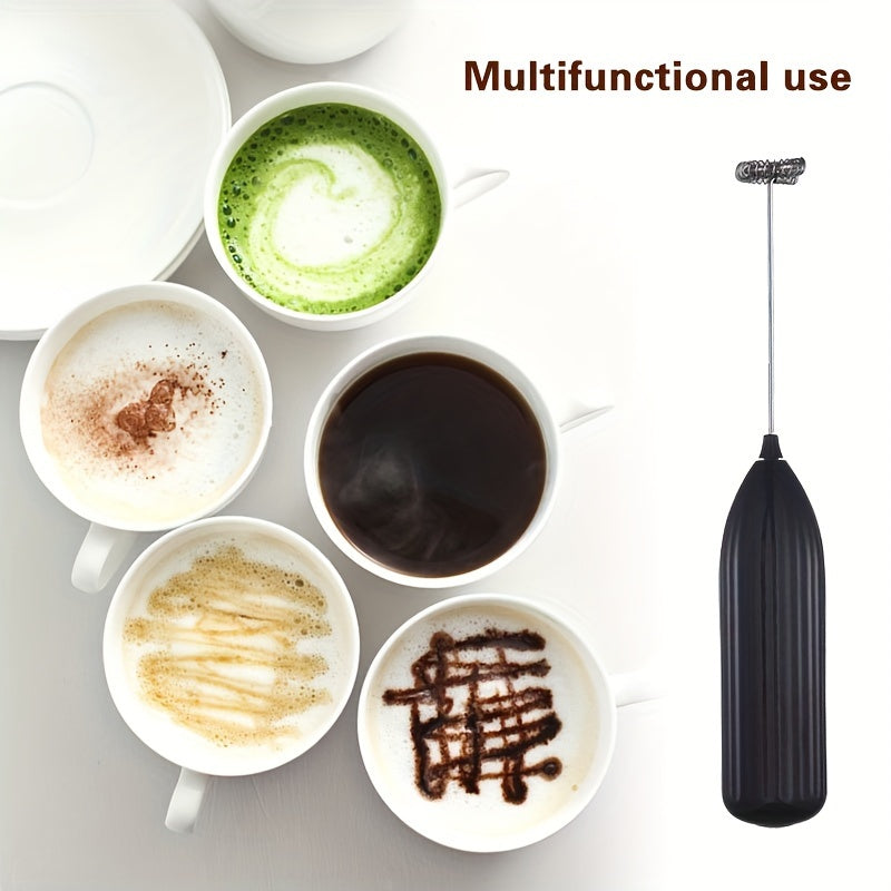 Electric Milk Frother Handheld Mini Drink Mixer for Coffee Cappuccino Frappe Chocolate