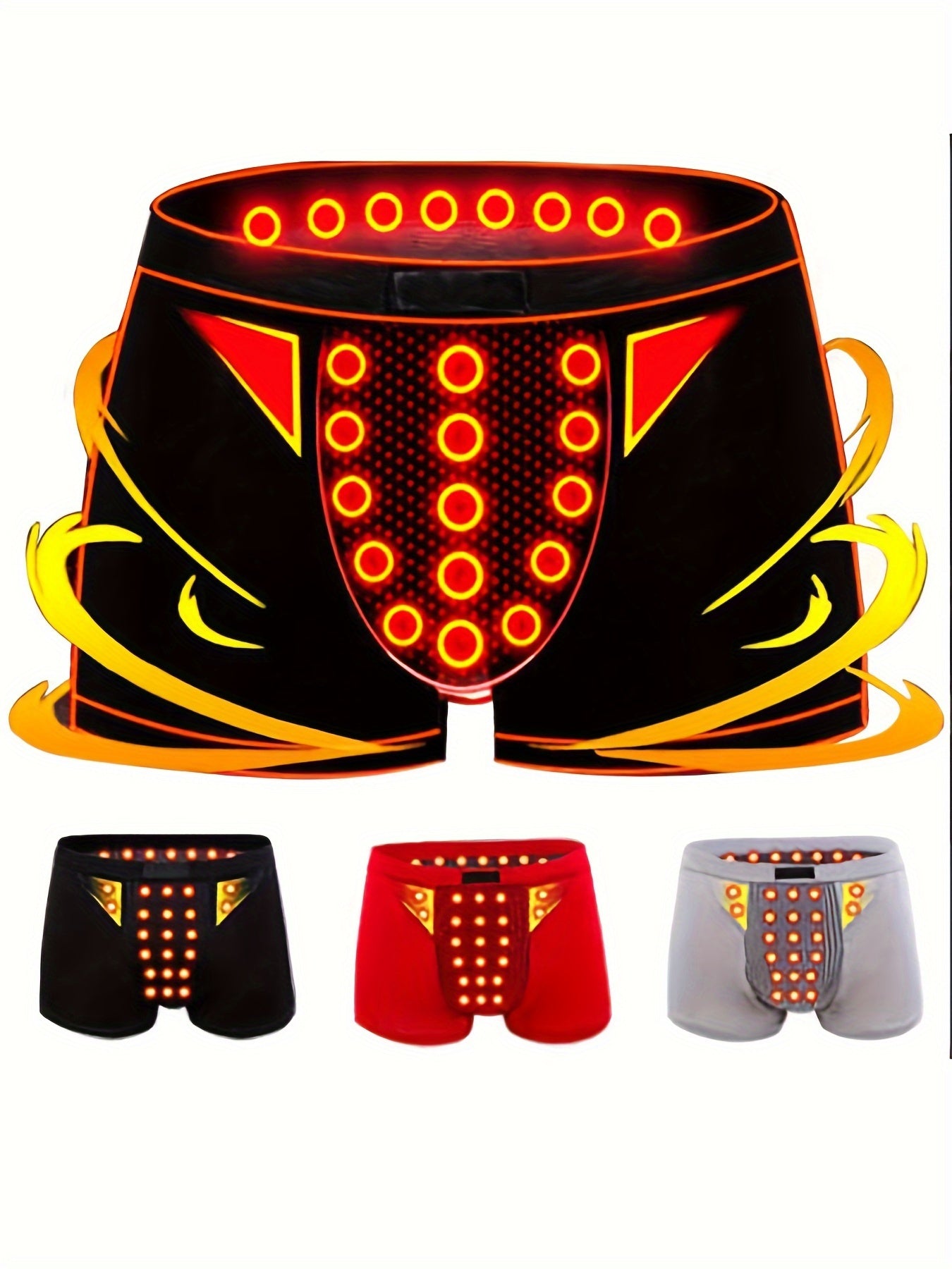 Men's Solid Cotton Polyester Boxer Shorts Trunks for Daily Casual Wear