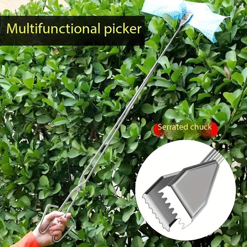 Multipurpose Metal Fireplace Tongs for Outdoor Cleaning BBQ Grills