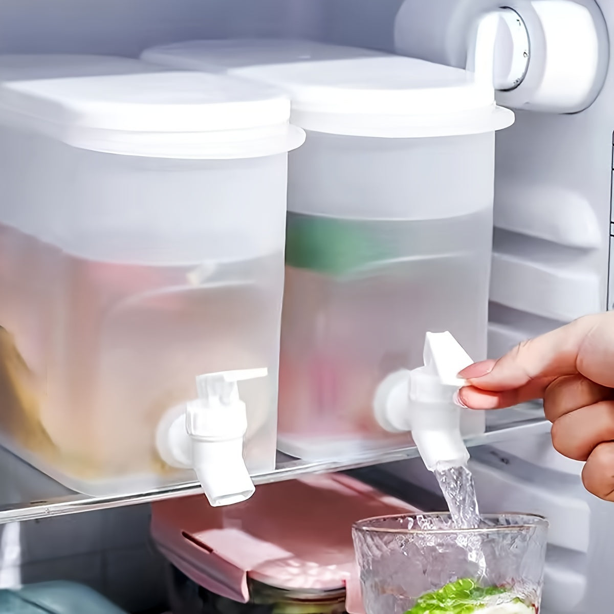 Enfriador de agua de plástico de gran capacidad con grifo para uso en la cocina de casa