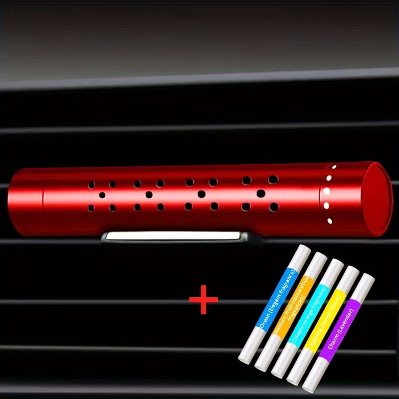 6pcs Adjustable Metal Car Vent Clips Durable Aluminum Alloy Air Freshener