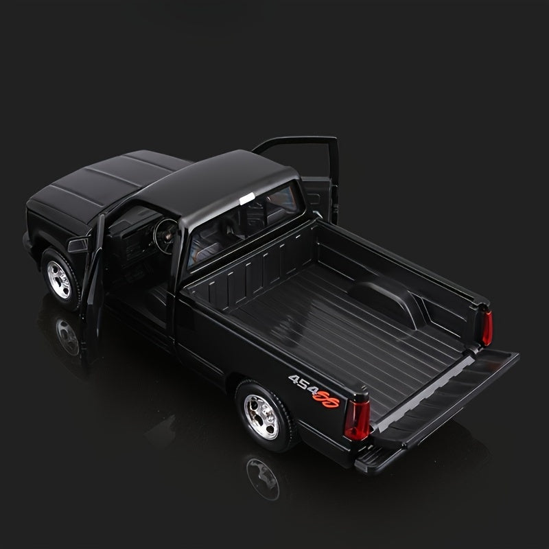 Coche de colección en miniatura de aleación de zinc para niños a escala 1:24 en rojo y negro