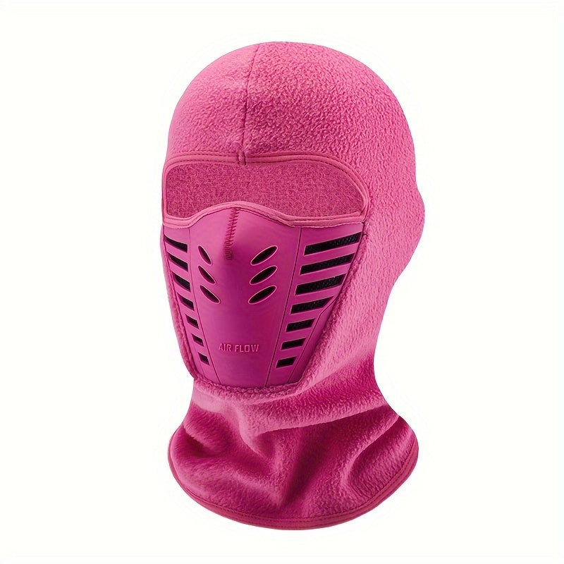 Unisex Thermal Windproof Cycling Balaclava with Visor for Skiing and Motorcycles