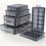 Adjustable Storage Container for Jewelry Electronics Components Plastic Box with Grids