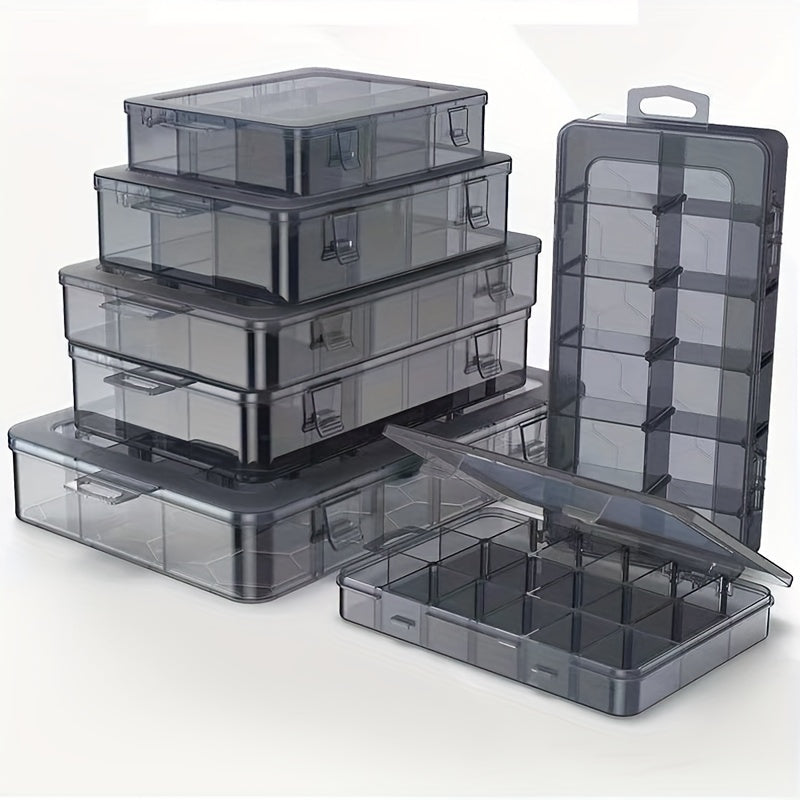 Adjustable Storage Container for Jewelry Electronics Components Plastic Box with Grids