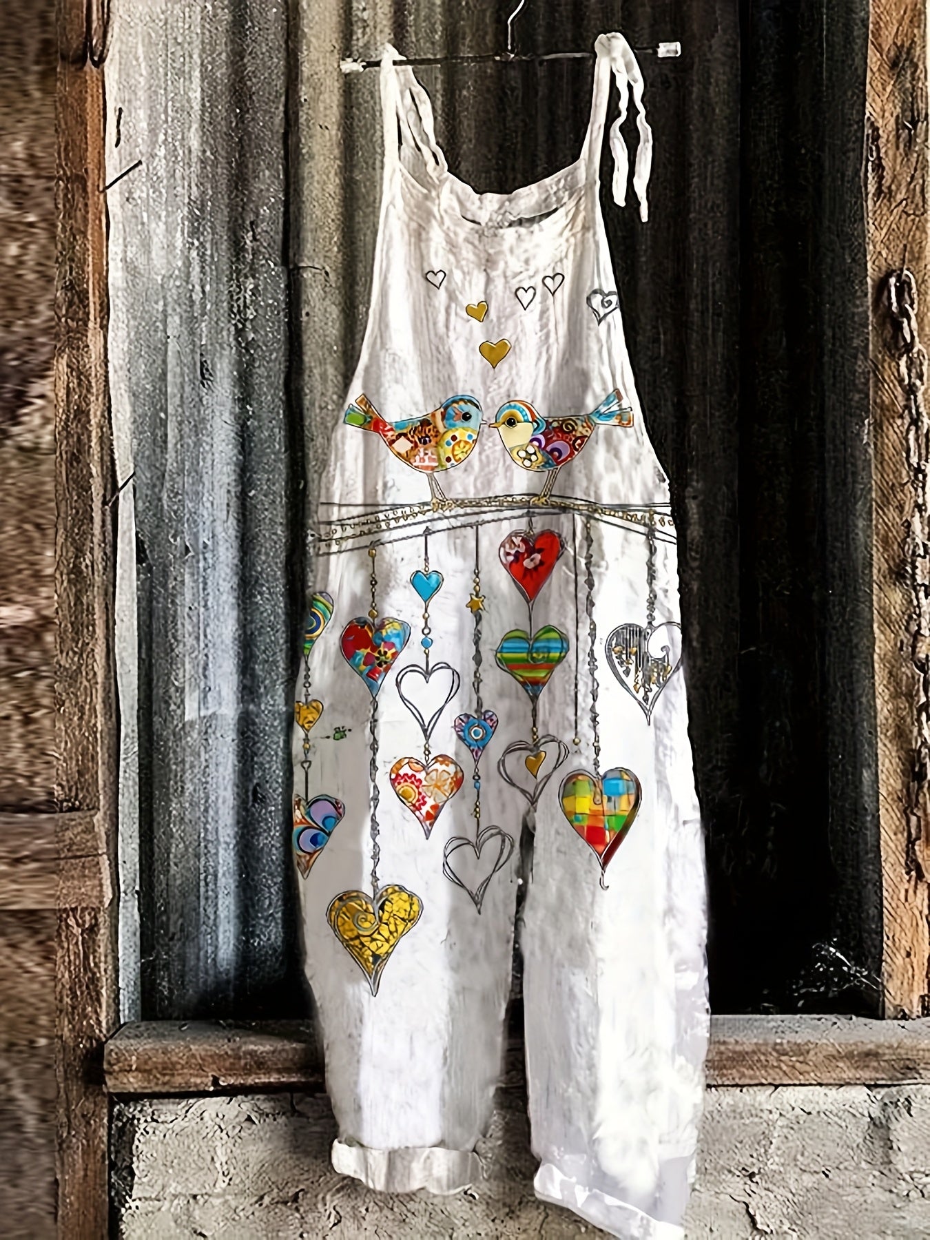 Mono sin mangas de talla grande para mujer con estampado floral, escote en V, casual para verano