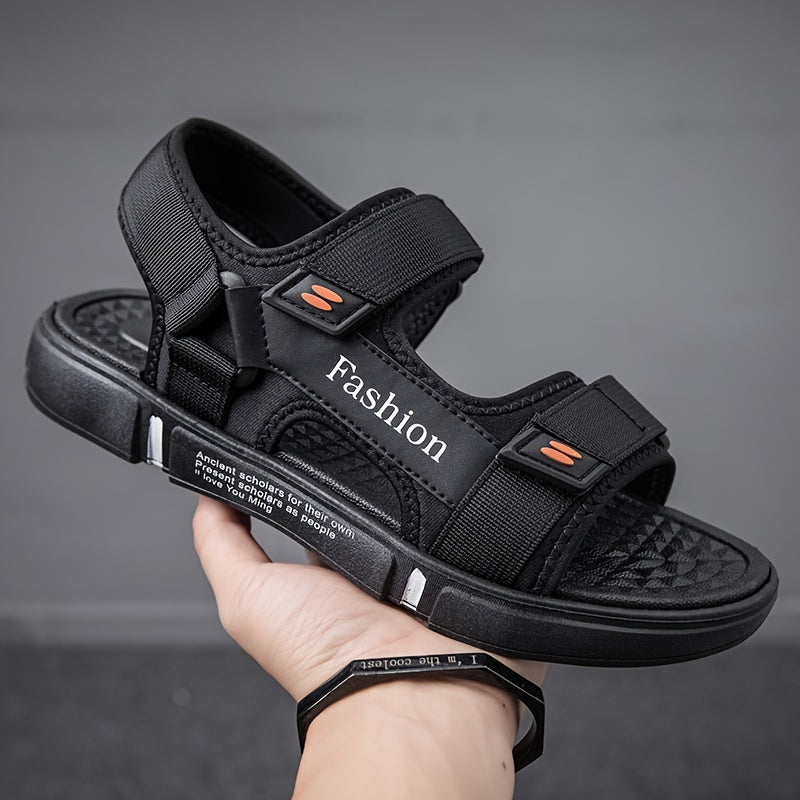Men's Breathable Open-Toe Fabric Sandals for Indoor Outdoor Beach Use