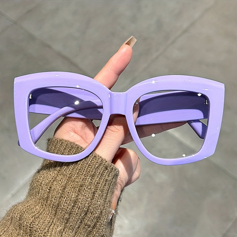 Ayollar uchun katta mushuk ko'zli quyoshdan himoyalovchi ko'zoynaklar, plyaj ta'tili uchun UV himoyasi