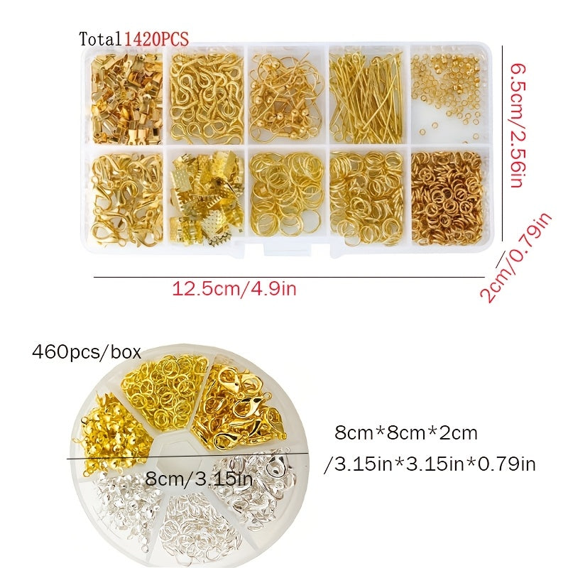 Набор для изготовления украшений с комплектом для изготовления серег и инструментами для ремонта для самостоятельного создания украшений