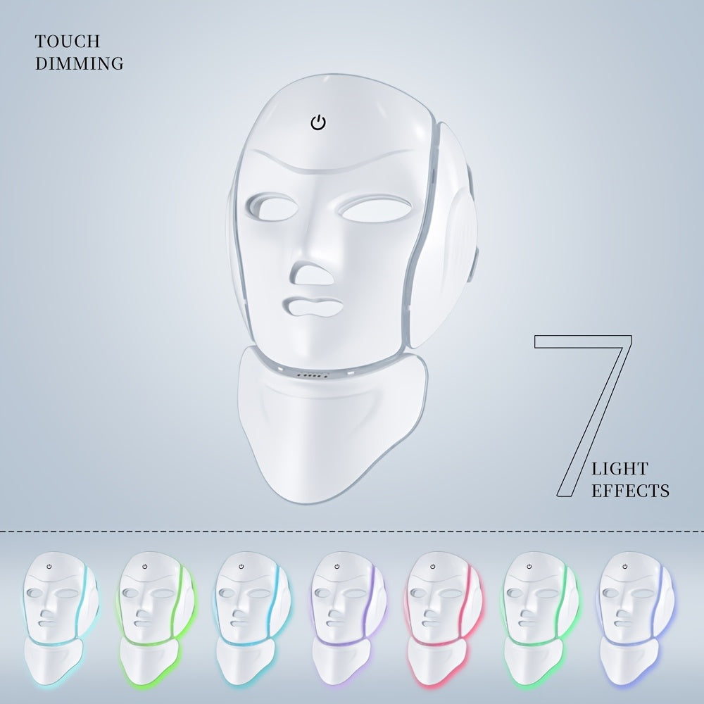 7-Rangli yuz maskasi qurilmasi, teri parvarishi uchun, qayta tiklanadigan USB bilan quvvatlanadigan uy jihozlari