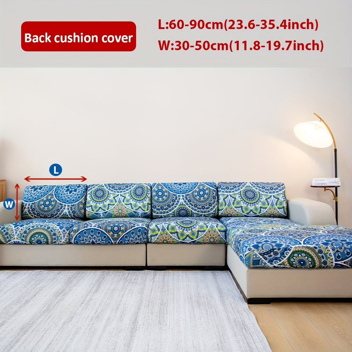 Bohemian Cushion Cover with Colorful Paisley Print for Living Room Sofas