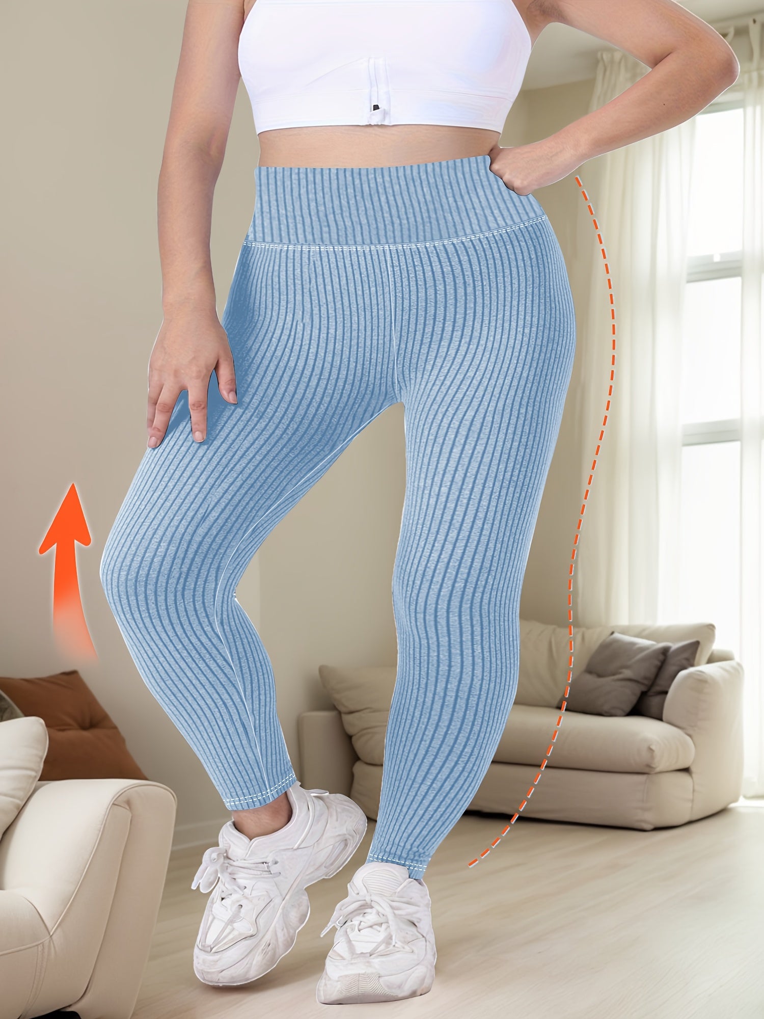 Women's Solid Color High Waist Seamless Yoga Leggings