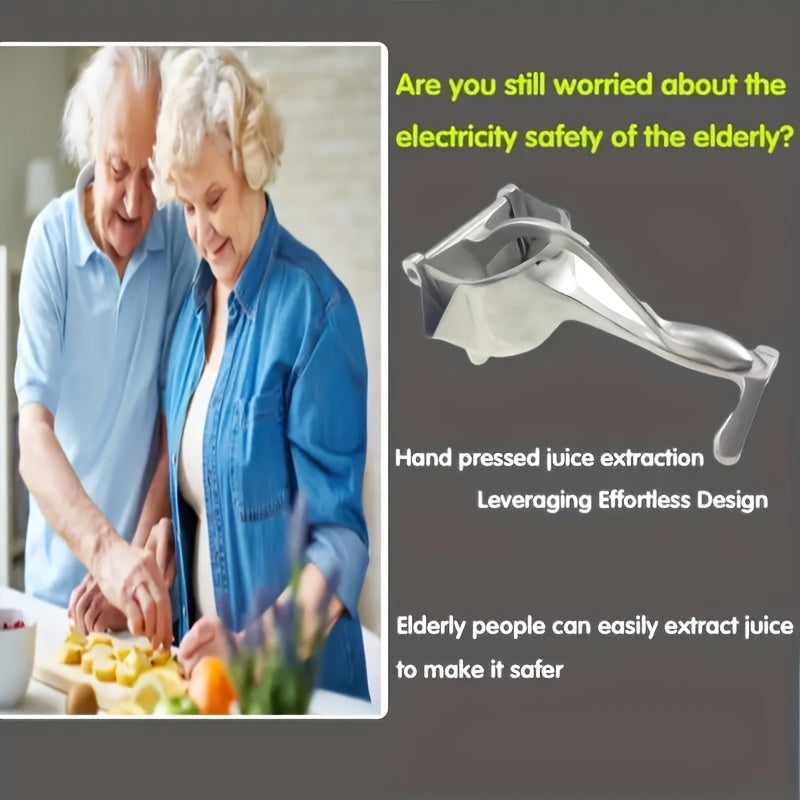 Металлический ручной цитрусовый соковыжималка для свежего сока, без батареек