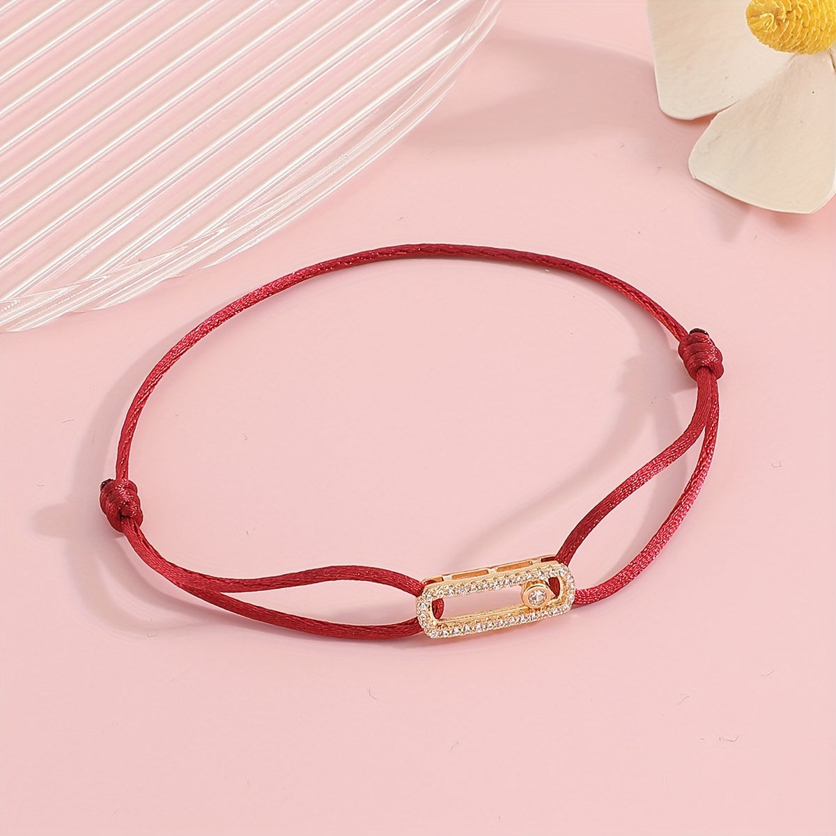 Women's Charm Bracelet Adjustable Zirconia Accents Jewelry Gift