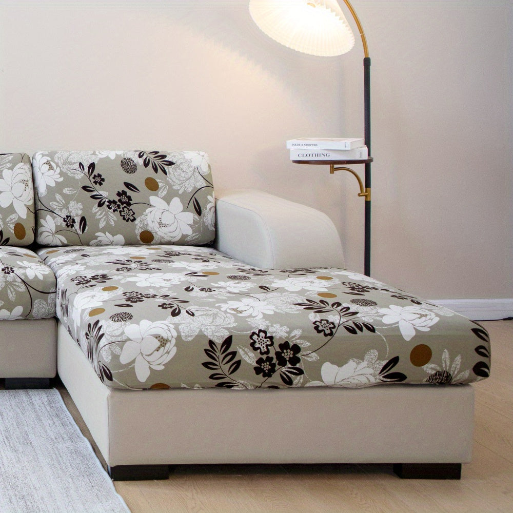 Waterproof Flower Printed Sofa Slipcover for Furniture Protection in Living Room
