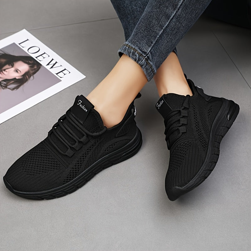 Women's Casual Knit Sneakers, Multi-Color Lightweight Running Walking Shoes