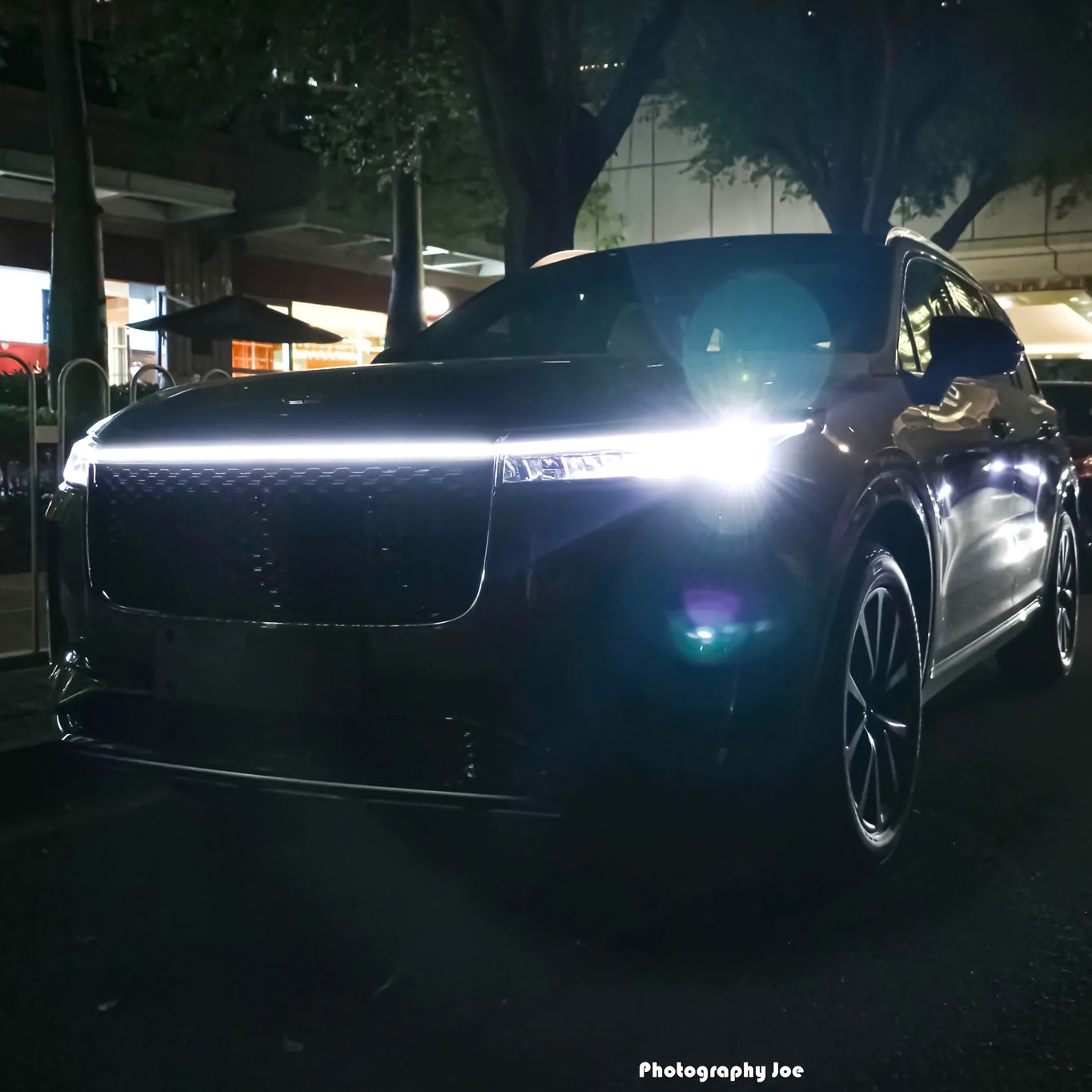 Универсальный светодиодный светильник для капота автомобиля 12V, без батареи, индикатор запуска двигателя