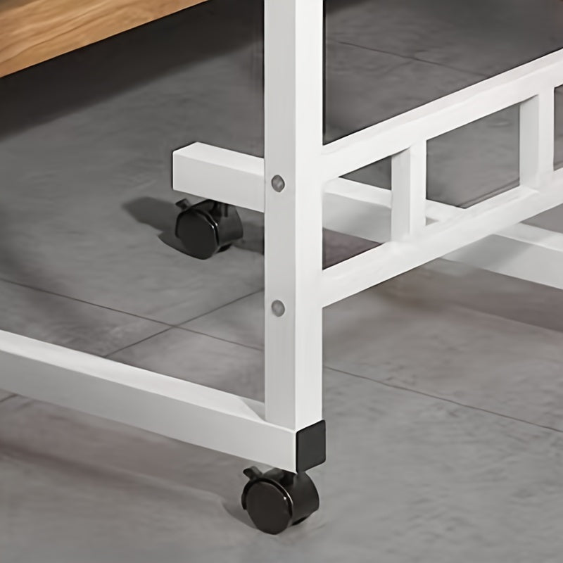 Uy ofisi yon paneli uchun sozlanadigan metall burilishli noutbuk stoli