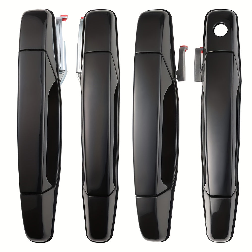 4pcs Black Exterior Car Door Handles Replacement for SUV Front and Rear