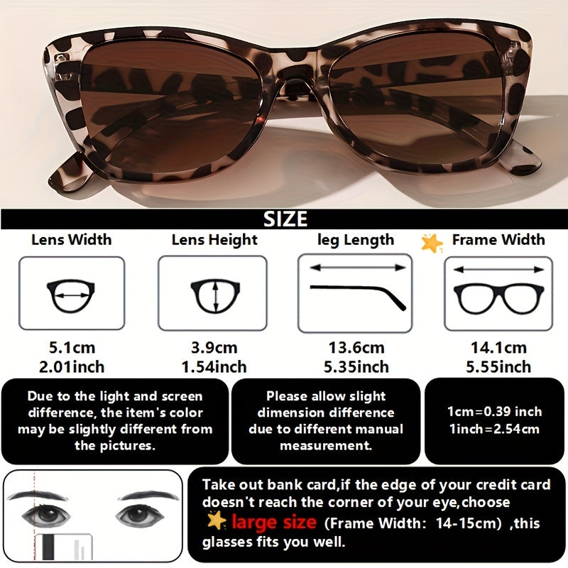 Conjunto de gafas de ojo de gato para mujer con monturas de plástico antirreflejos para deportes