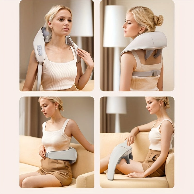 Automatic Trapezius Neck Shoulder Back Massager with USB Charging