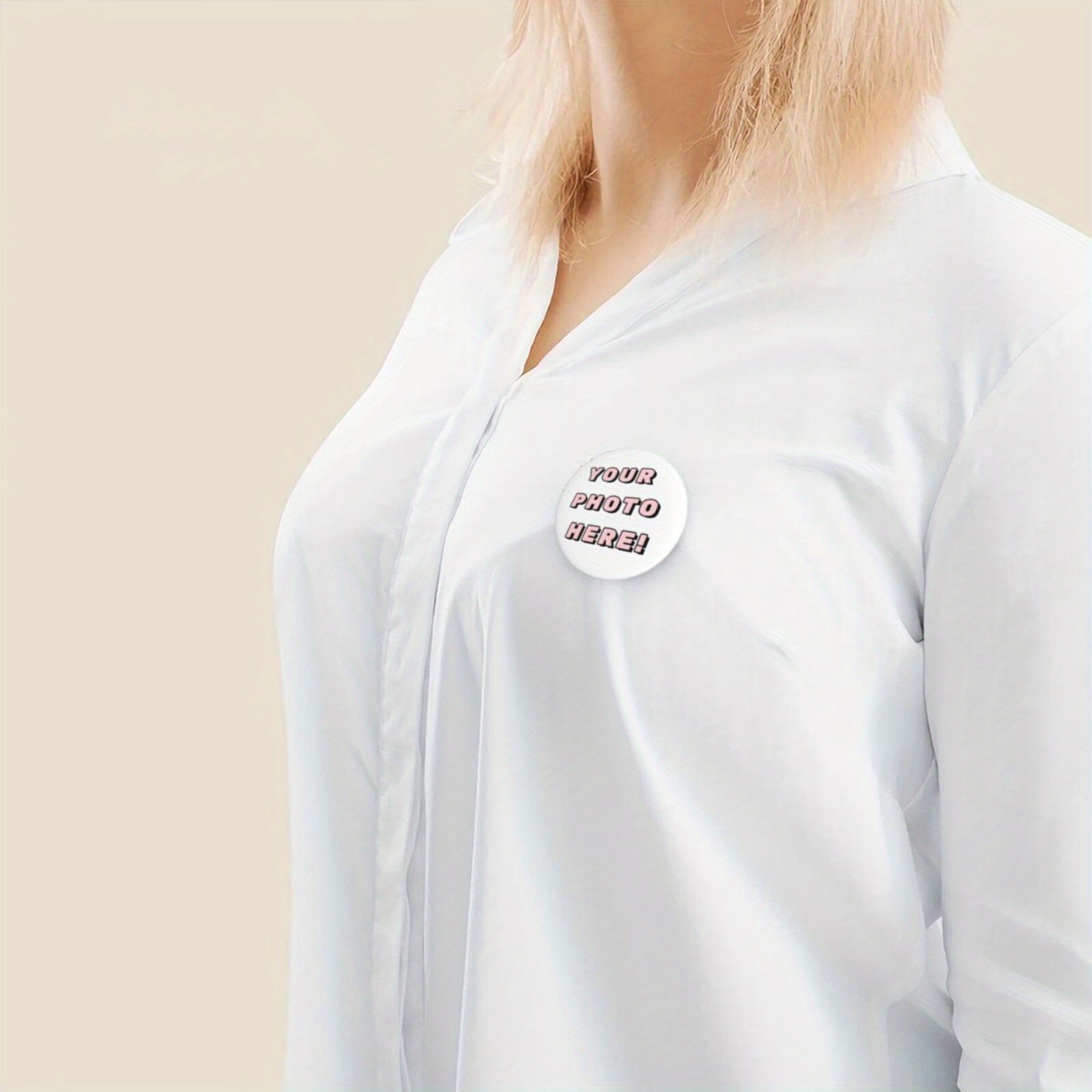 Halloween va Rojdestvo kiyimlari uchun maxsus aylana belgi pin, mustahkam va qulay