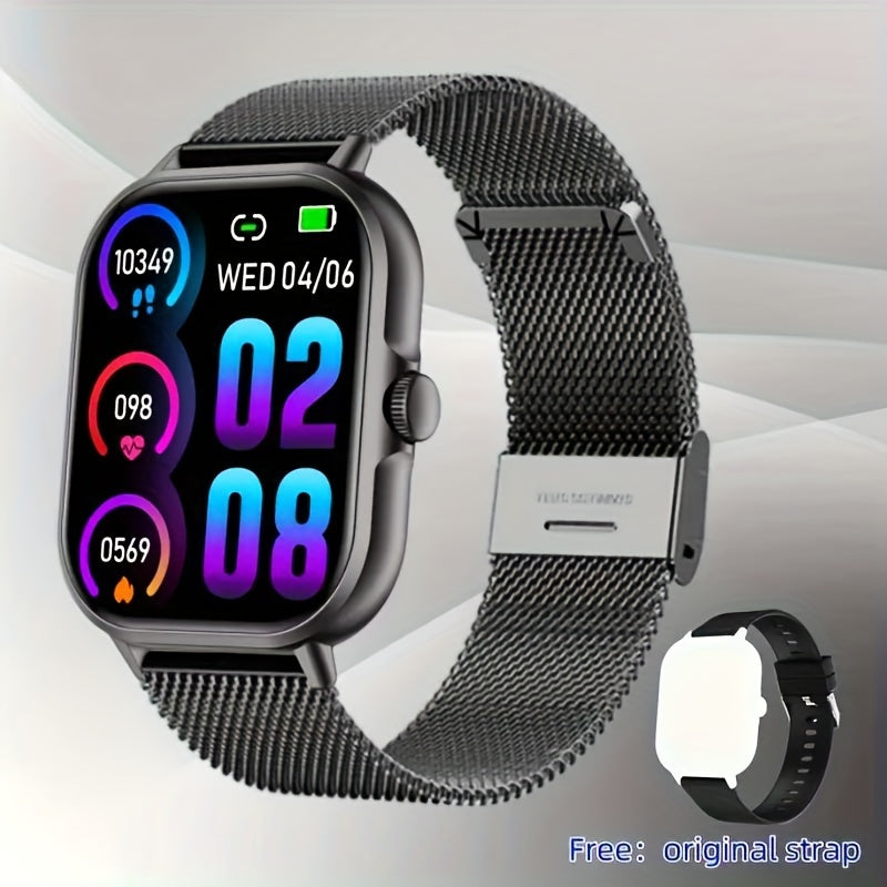 Wireless Zinc Alloy Smartwatch with 180mAh Battery for Sports Travel and Photography