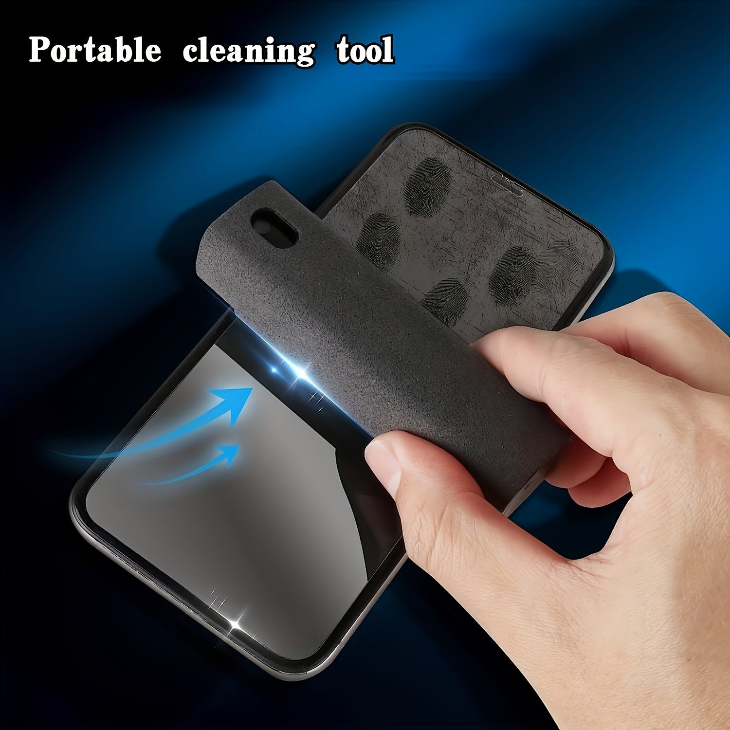 Screen Cleaner and Microfiber Cloth Set Portable Spray Wipe for Phone Computer Glasses TSA-Approved