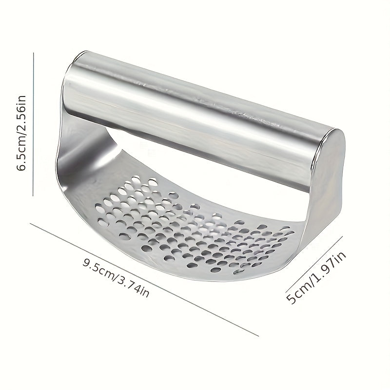 Compact Stainless Steel Garlic and Ginger Mincer Crusher for Kitchen