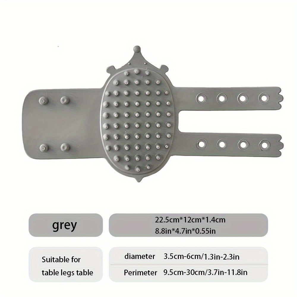 Rubber Self-Grooming Cat Scratcher Wall Mount with Flexible Bristles for Fur Removal