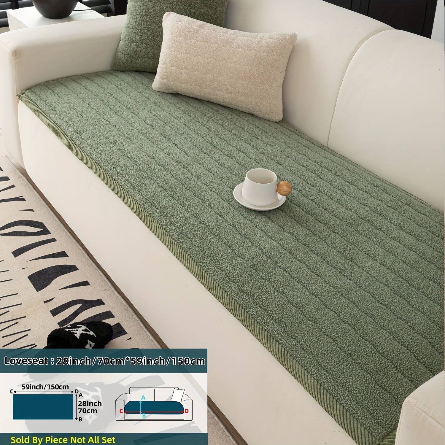 Bohemian Style Washable Pet-Friendly Non-Slip Sofa Cover for Living Room and Office