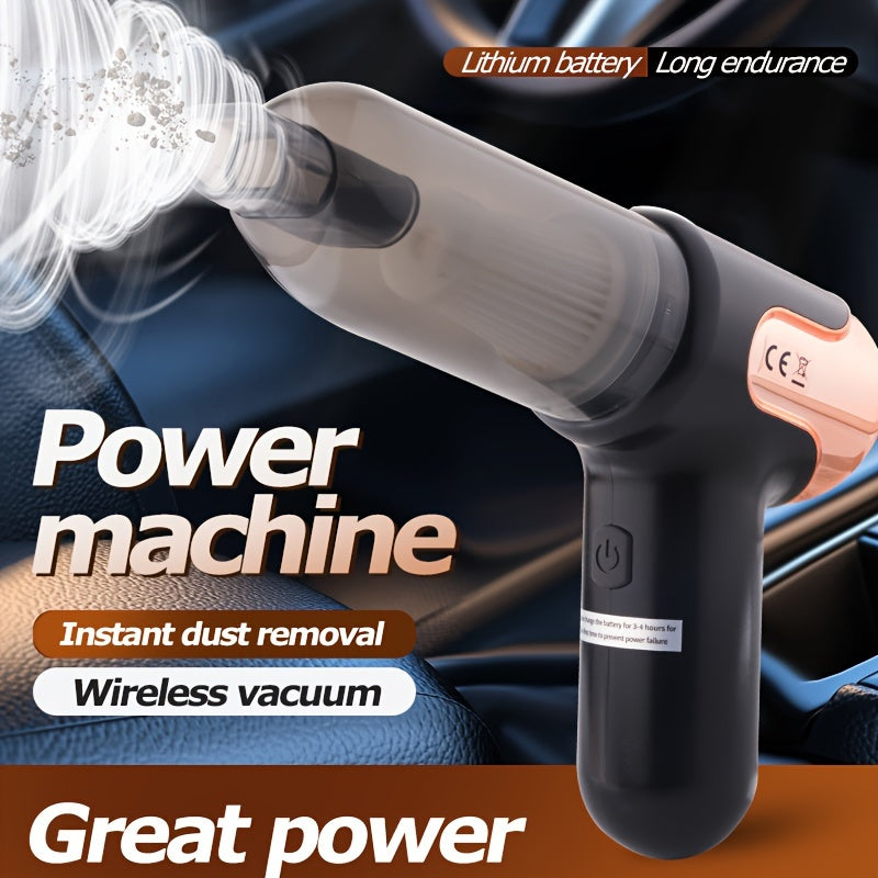 Aspiradora inalámbrica de mano 3 en 1 sin cables para coche y hogar, polvo, pelo de mascotas, bomba de soplado