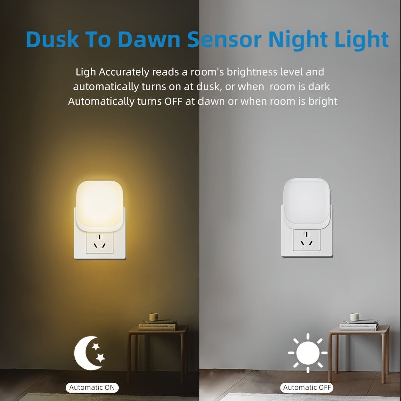 LED Night Light with Smart Sensing Wall Mount for Bedrooms and Hallways