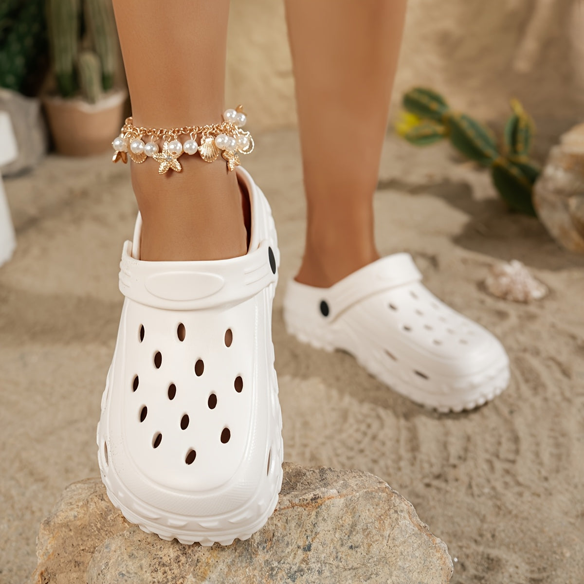 Women EVA Sandals Non-Slip Thick Sole Indoor Outdoor Garden Footwear