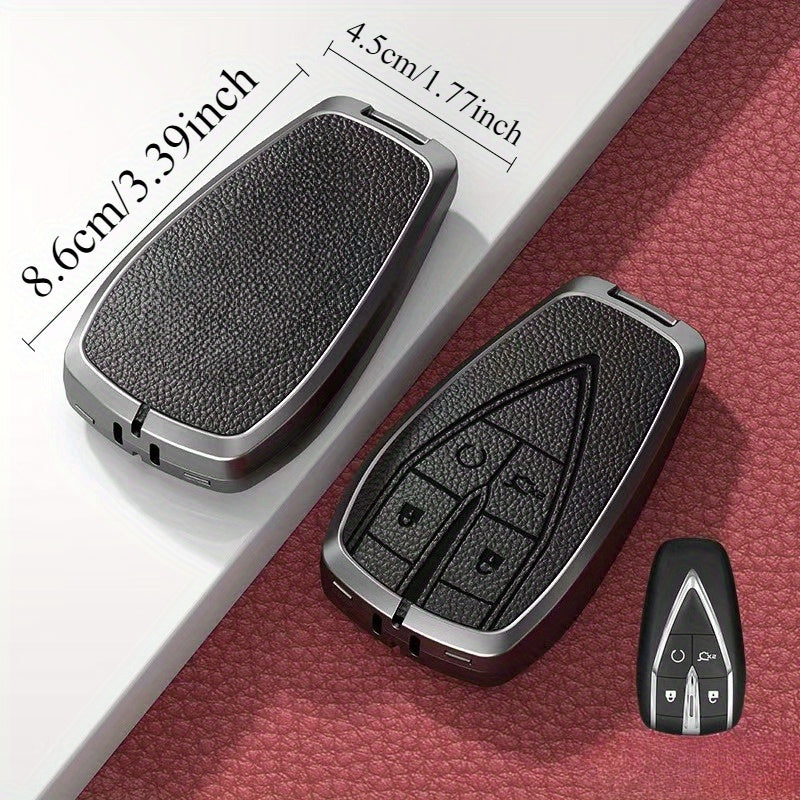 Car Remote Key Fob Cover Zinc Alloy Keychain for SUV Jeep Accessories