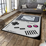 Retro Game Console Design Area Rug Soft Non-Slip Polyester 1cm Thick for Living Room Kitchen