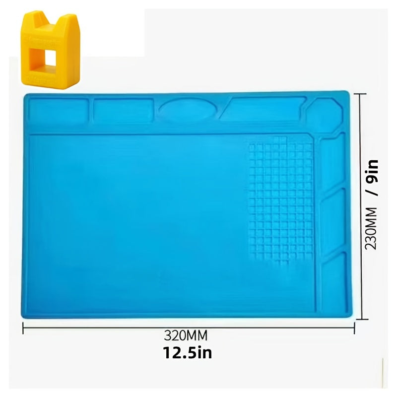 Silicone Repair Mat with Magnetic Tools for Mobile Phone and Computer Repair High-Temperature Welding