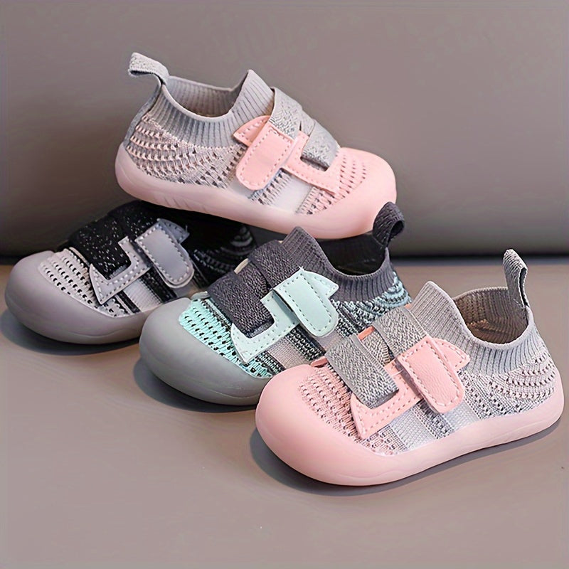 Toddler Breathable Non-Slip Sneakers with Dual Mesh for Spring Fall
