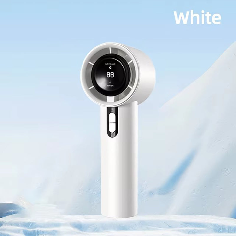 Rechargeable Handheld Turbo Fan with 3000mAh Battery, Adjustable Speed