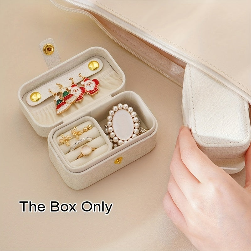 Портативный органайзер для украшений для хранения колец, серег, ожерелий и браслетов, подарок