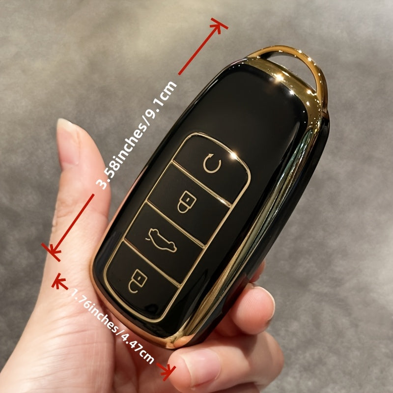 Car Key Cover TPU Remote Key Case with Keychain for SUV Vehicles