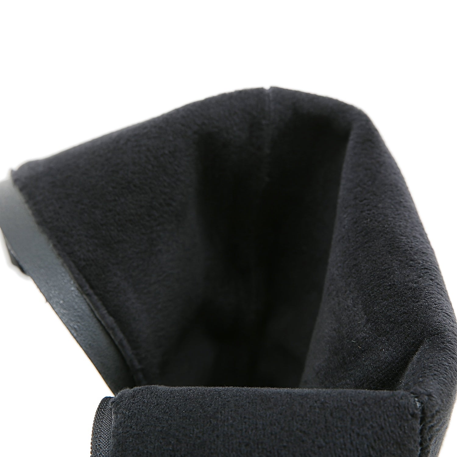 Women's Faux Leather Floral Lace-Up Knee-High Winter Boots Black Red Wedge