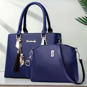 Women's PU French Design Handbag Large Capacity Casual Light Luxury Korean Print