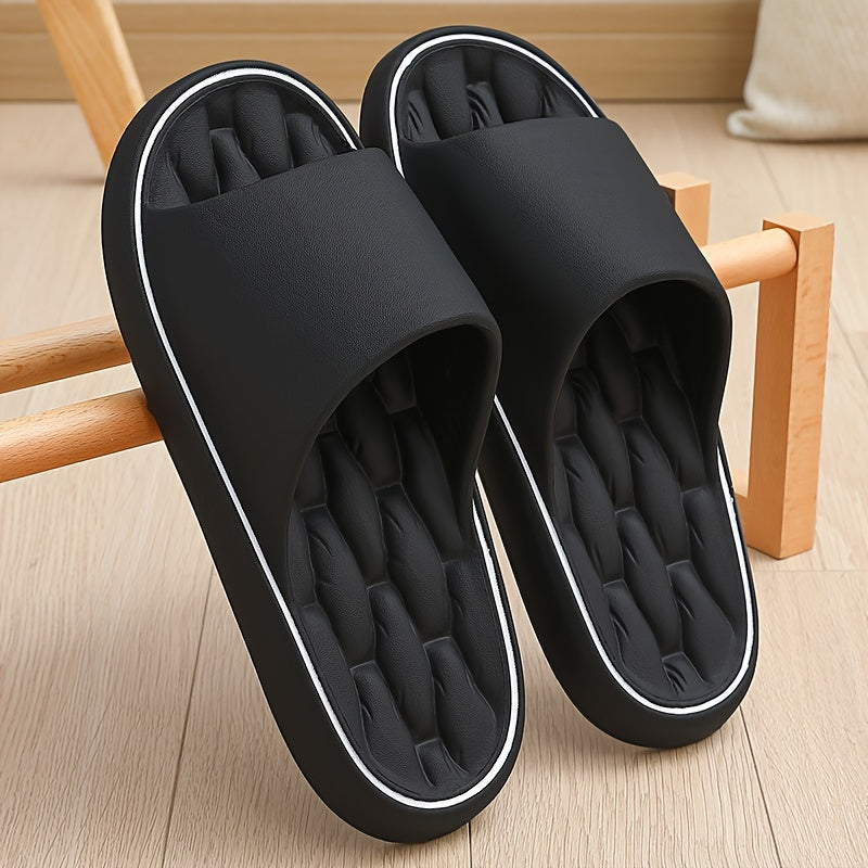 Black EVA Slides Non-Slip Indoor Outdoor Casual Beach Comfortable