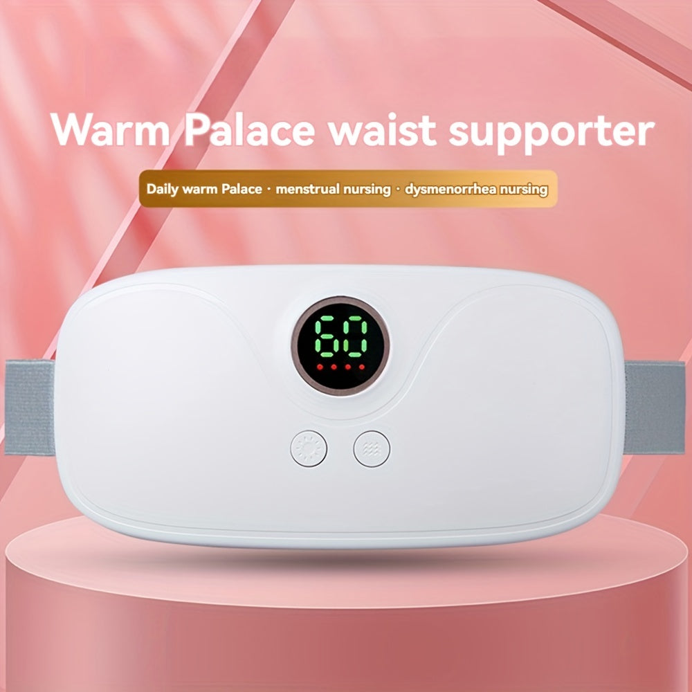 Cinturilla de calefacción recargable para la cintura con ajustes de temperatura y modos de vibración