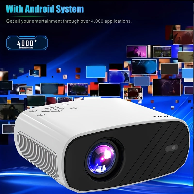 Portable Android Home Theater Projector Full HD WiFi 4K Compatible