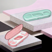 10 dona Floss Dispenser Pack Tish tozalovchi portativ gigienik anti-slid yashil