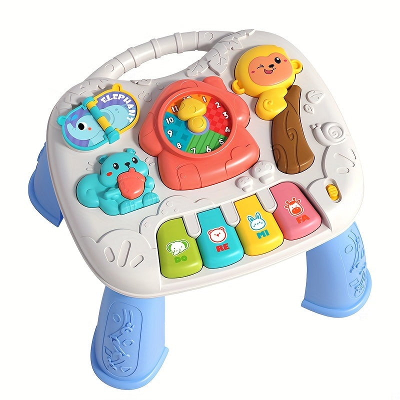 Mesa de juego interactiva para bebés y niños pequeños con música, luces y desarrollo cognitivo